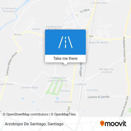 Arzobispo De Santiago map