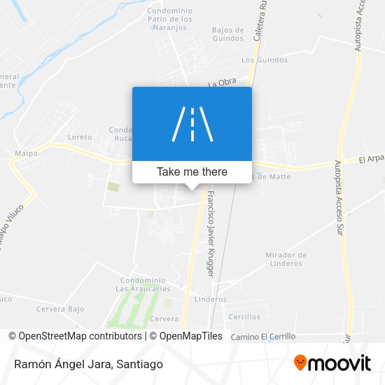 Mapa de Ramón Ángel Jara