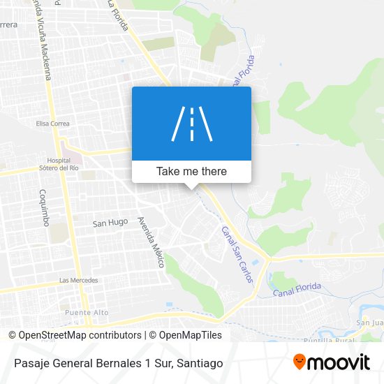Mapa de Pasaje General Bernales 1 Sur