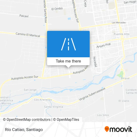 Río Catiao map