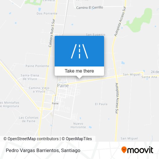 Pedro Vargas Barrientos map