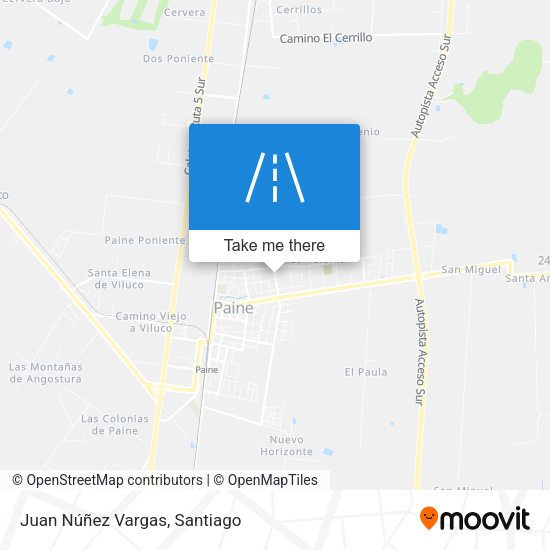 Juan Núñez Vargas map