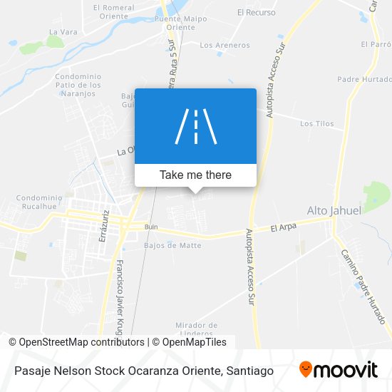 Pasaje Nelson Stock Ocaranza Oriente map