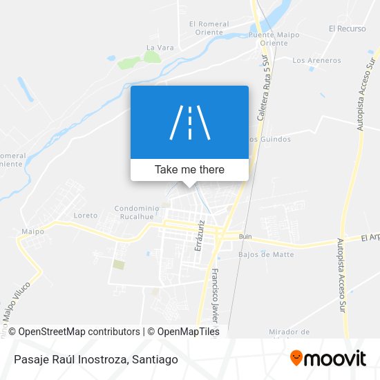 Pasaje Raúl Inostroza map