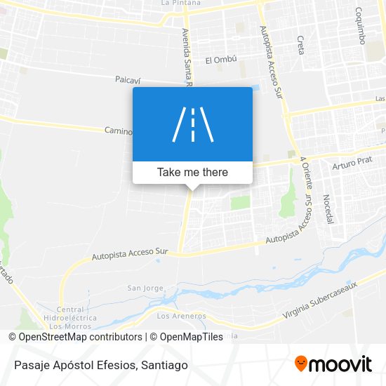 Pasaje Apóstol Efesios map