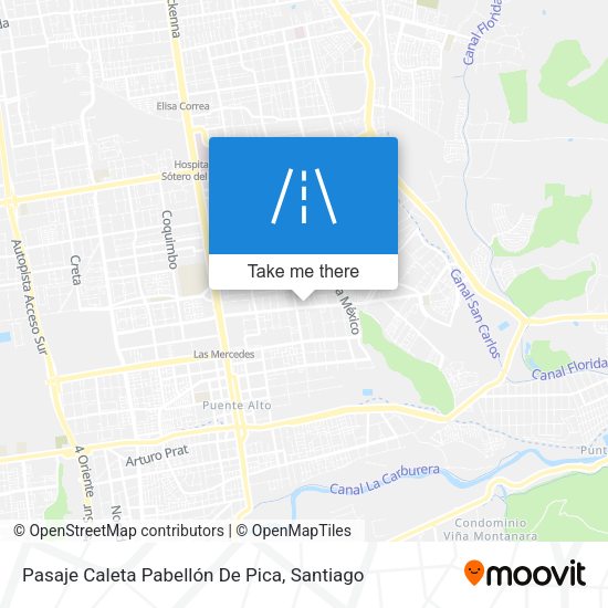 Mapa de Pasaje Caleta Pabellón De Pica