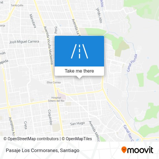 Pasaje Los Cormoranes map