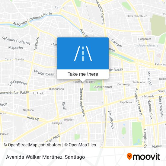 Avenida Walker Martínez map