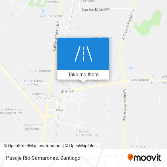 Pasaje Río Camarones map