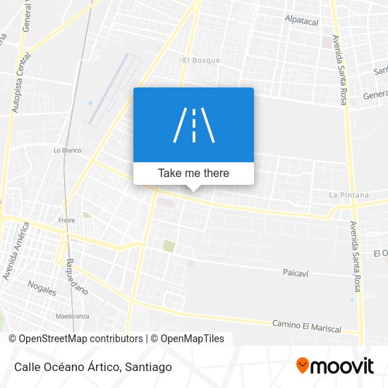 Calle Océano Ártico map
