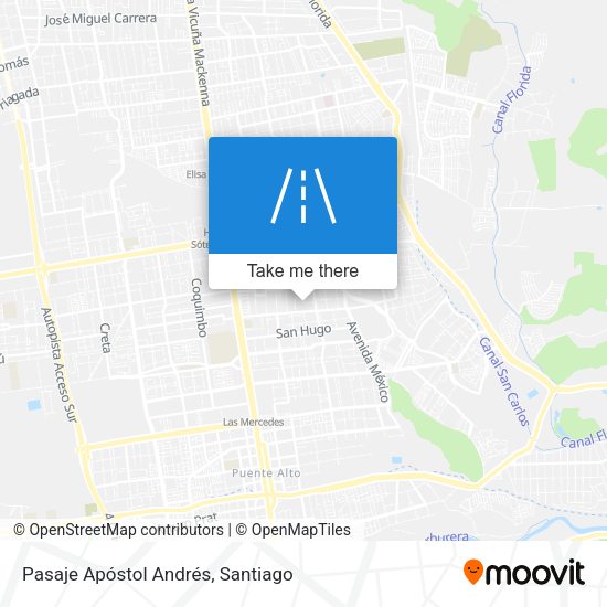 Pasaje Apóstol Andrés map