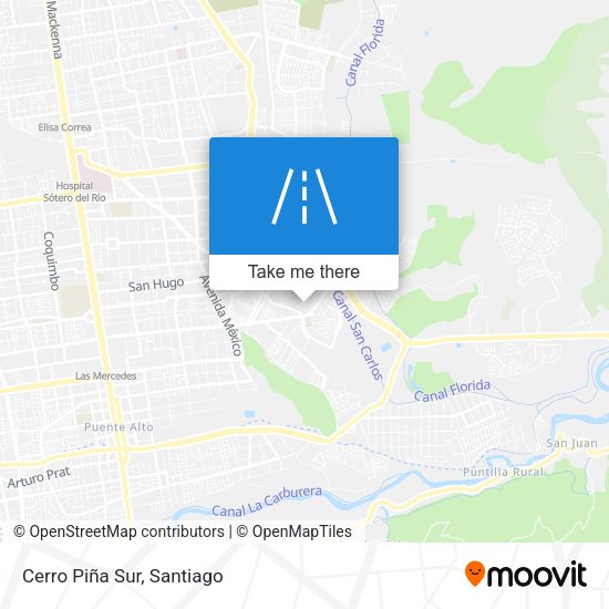 Mapa de Cerro Piña Sur