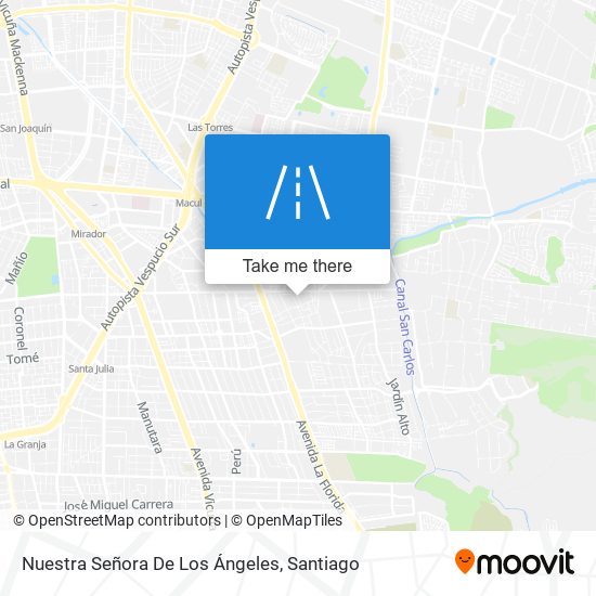 Nuestra Señora De Los Ángeles map