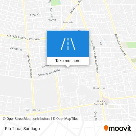 Río Tirúa map