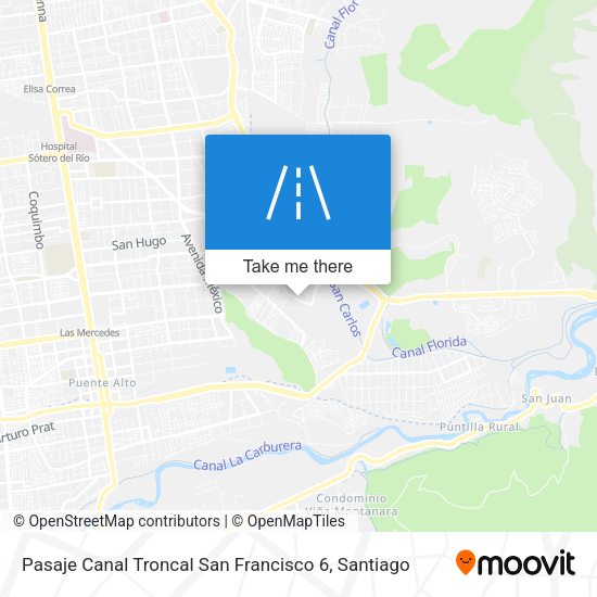 Pasaje Canal Troncal San Francisco 6 map