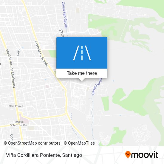 Viña Cordillera Poniente map