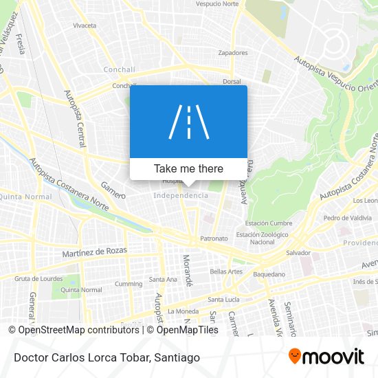 Doctor Carlos Lorca Tobar map