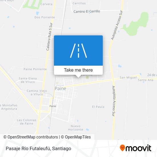 Pasaje Río Futaleufú map