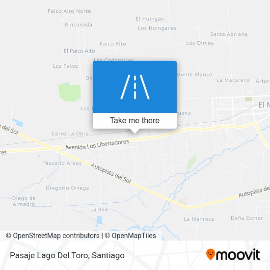 Pasaje Lago Del Toro map
