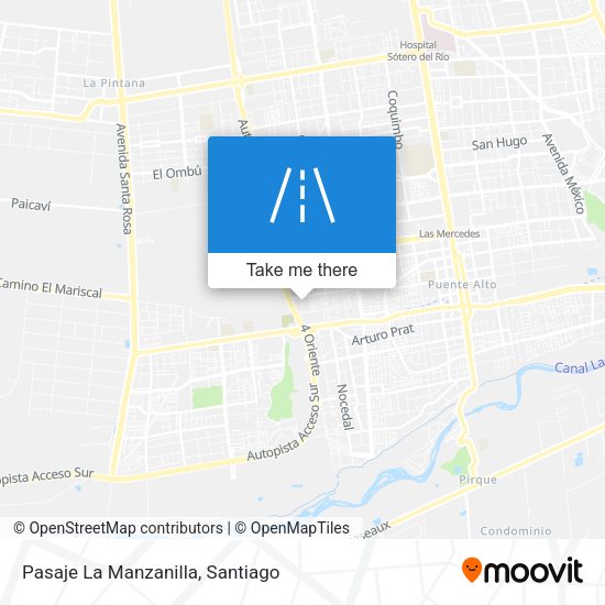 Mapa de Pasaje La Manzanilla