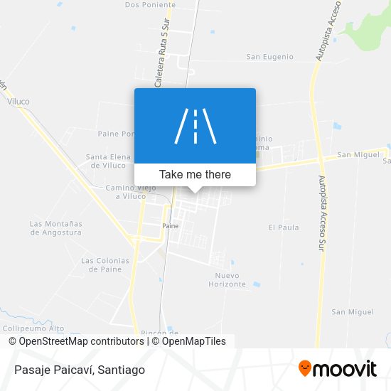 Mapa de Pasaje Paicaví
