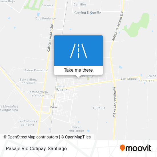Pasaje Río Cutipay map