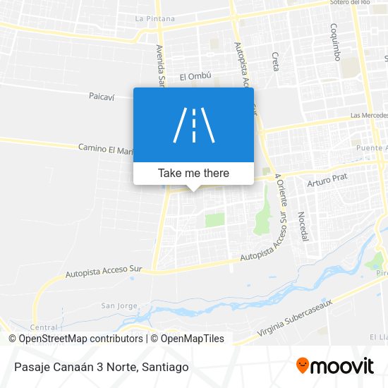 Pasaje Canaán 3 Norte map