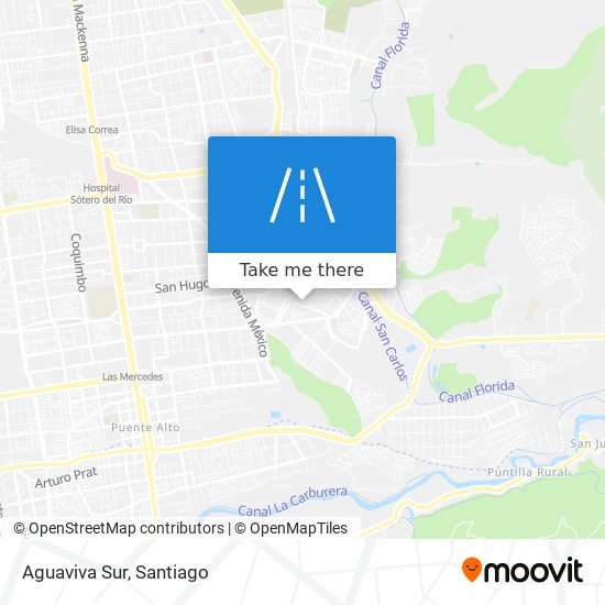 Aguaviva Sur map