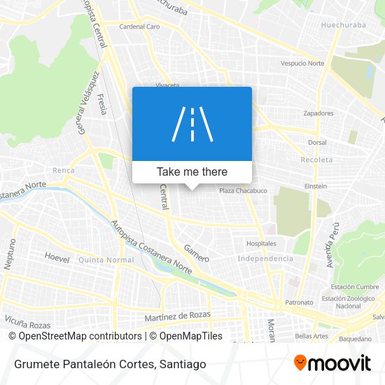 Mapa de Grumete Pantaleón Cortes