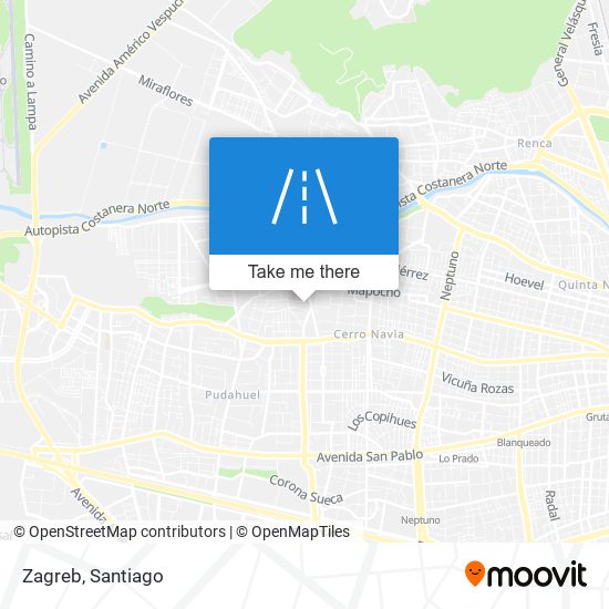 Mapa de Zagreb