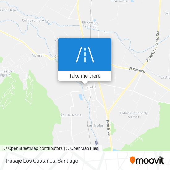 Pasaje Los Castaños map