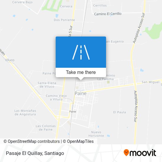 Mapa de Pasaje El Quillay
