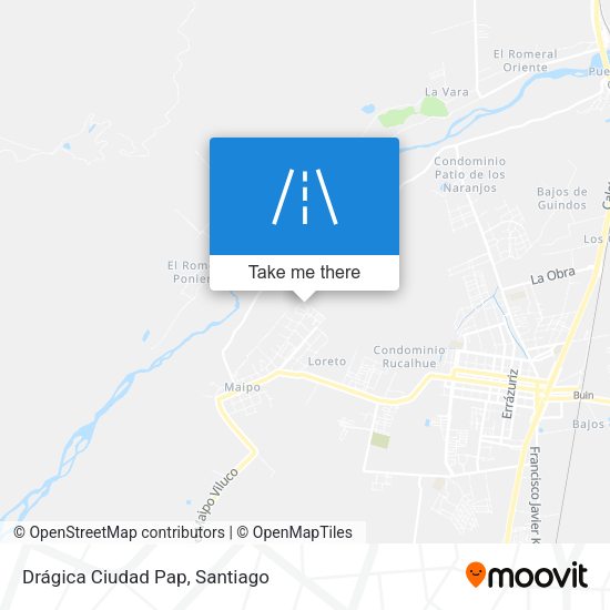 Drágica Ciudad Pap map