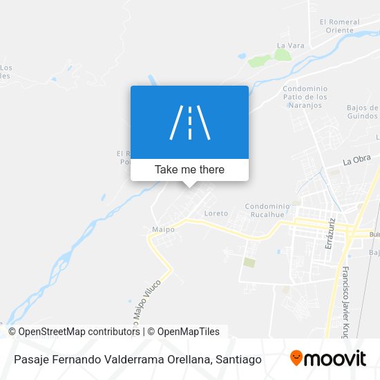 Pasaje Fernando Valderrama Orellana map