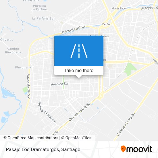 Pasaje Los Dramaturgos map