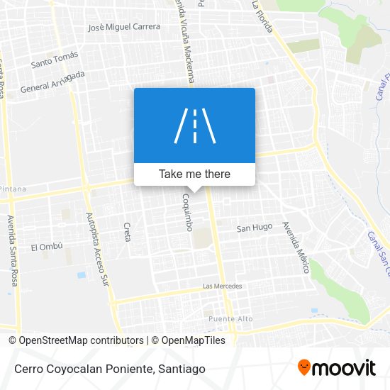 Cerro Coyocalan Poniente map