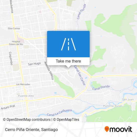 Mapa de Cerro Piña Oriente