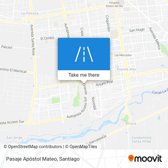 Pasaje Apóstol Mateo map