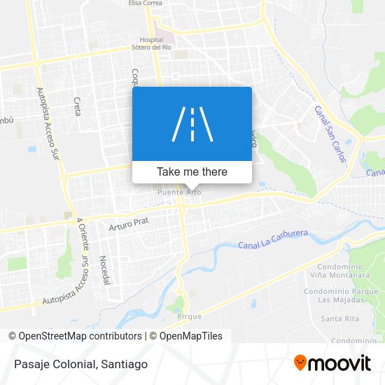 Mapa de Pasaje Colonial