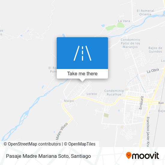 Pasaje Madre Mariana Soto map