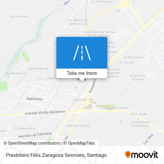 Presbítero Félix Zaragosa Sesmero map