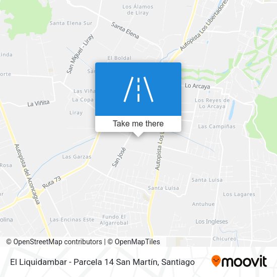 El Liquidambar - Parcela 14 San Martín map