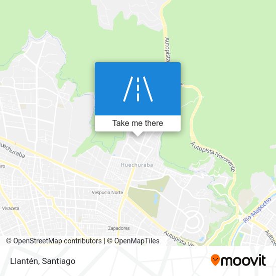 Mapa de Llantén