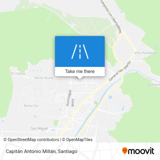 Capitán Antonio Millán map
