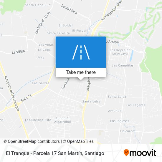 Mapa de El Tranque - Parcela 17 San Martín