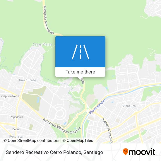 Sendero Recreativo Cerro Polanco map