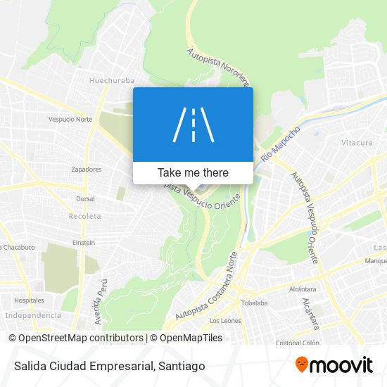 Salida Ciudad Empresarial map