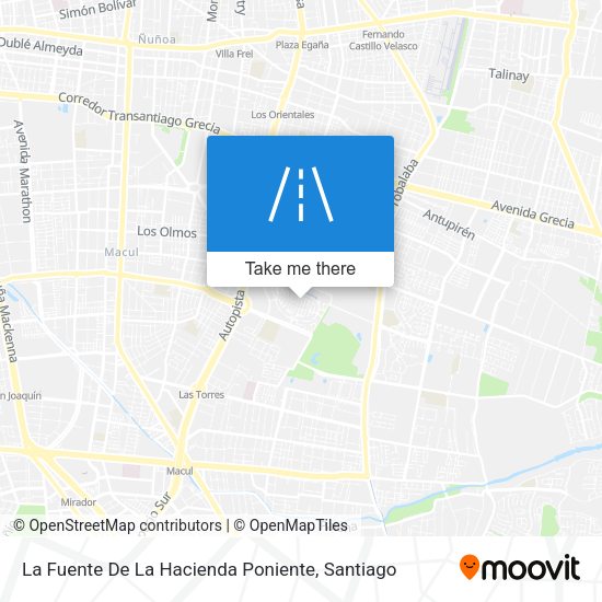 Mapa de La Fuente De La Hacienda Poniente