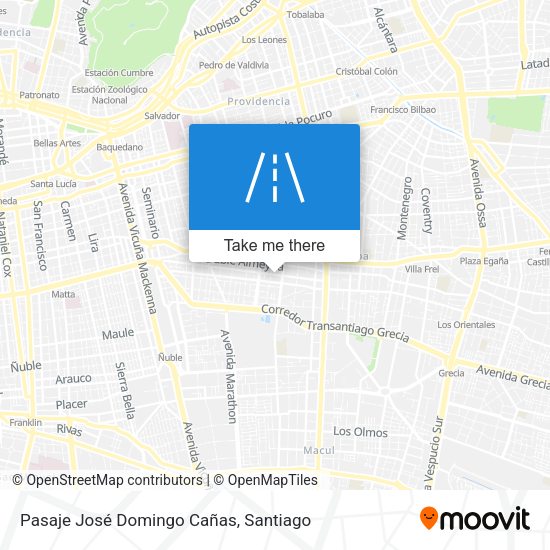Pasaje José Domingo Cañas map