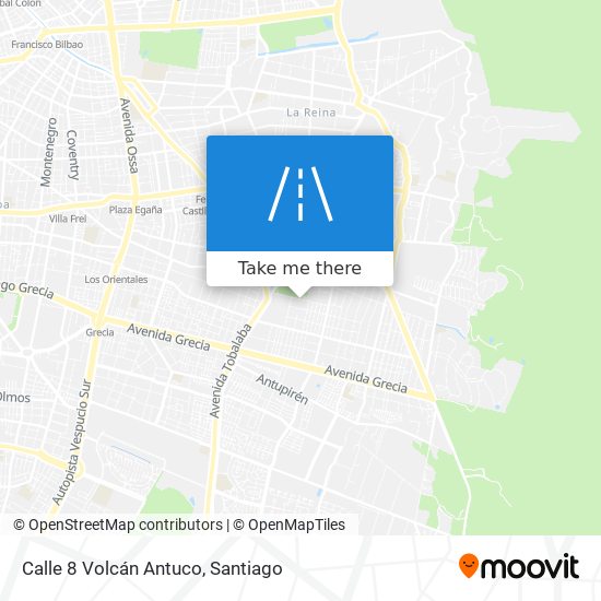 Mapa de Calle 8 Volcán Antuco